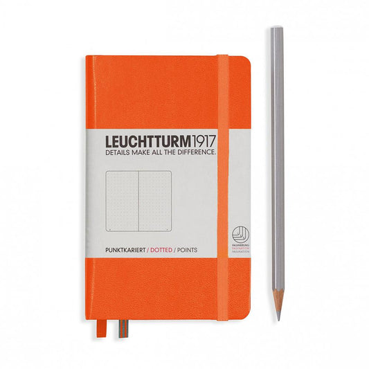 Leuchtturm1917 精装 A6 袖珍笔记本 橙色 - 圆点