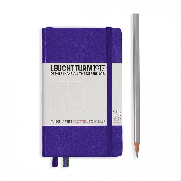 Leuchtturm1917 Hardcover A6 Pocket Notebook Purple - Dotted