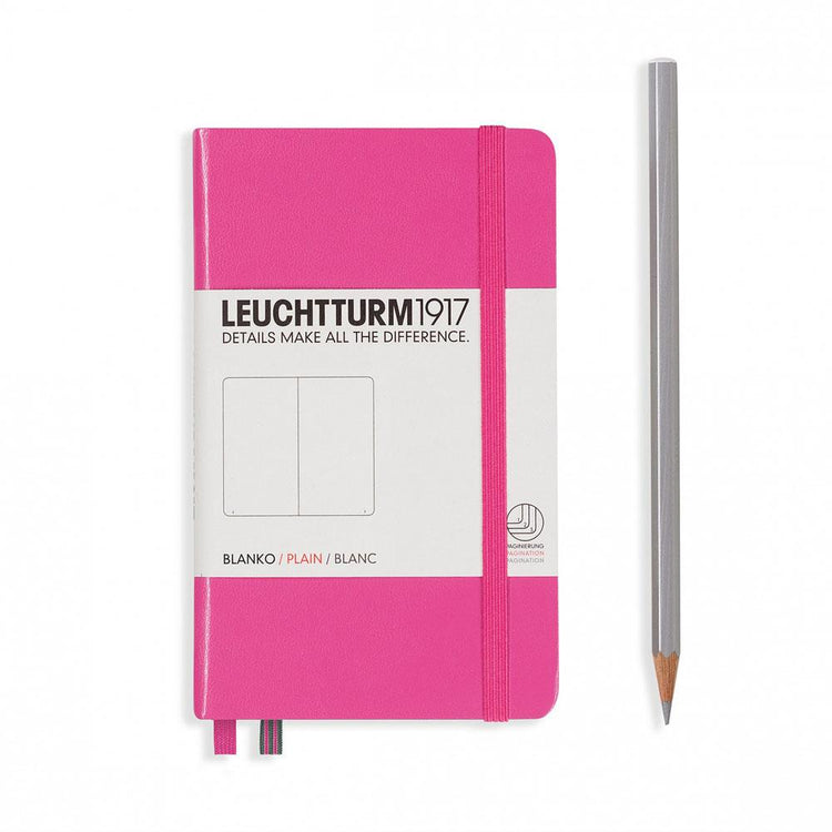 Leuchtturm1917 Kulit Keras A6 Pocket Notebook New Pink - Plain