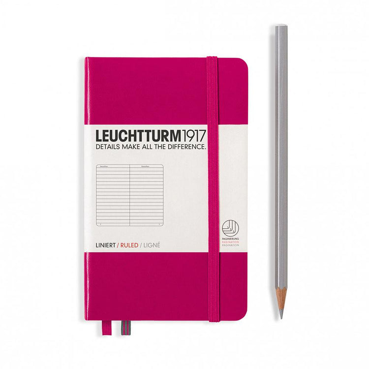 Leuchtturm1917 Hardcover A6 Pocket Notebook Berry - Ruled