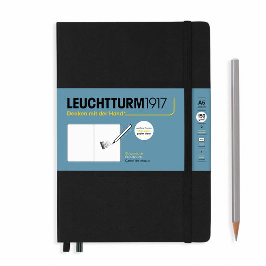 Leuchtturm1917 Hardcover A5 Medium Sketchbook Black