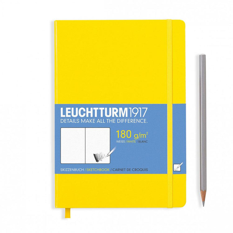 Leuchtturm1917 Kulit Keras A5 Medium Sketchbook Lemon