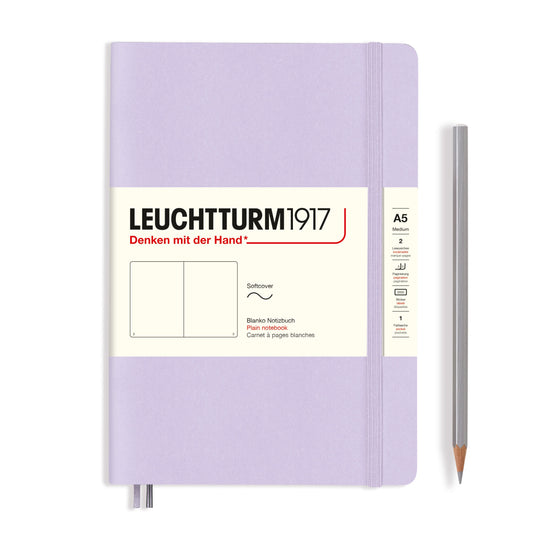 Leuchtturm1917 Softcover A5 中号笔记本丁香紫 - 纯色