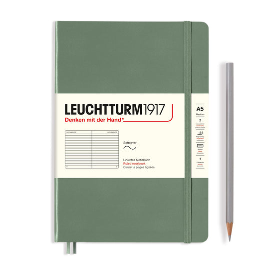 Leuchtturm1917 Softcover A5 Medium Notebook Olive - Diperintah